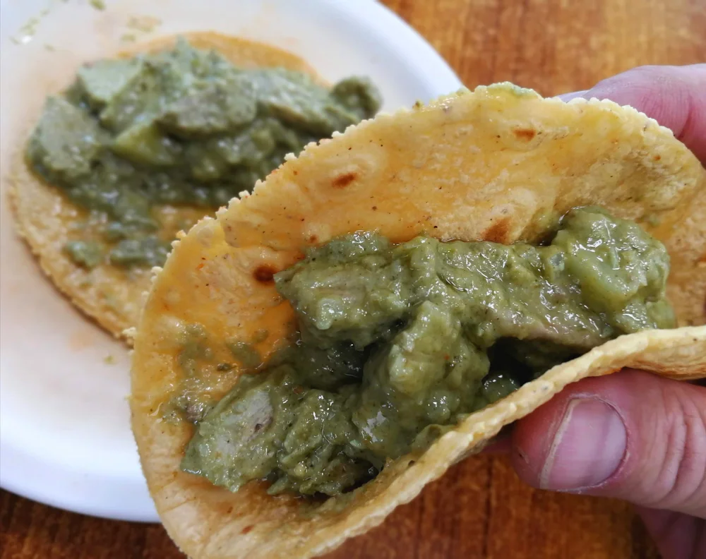 Discover the Rich Flavors of Tacos de Mole Verde at Hotel Las Palapas